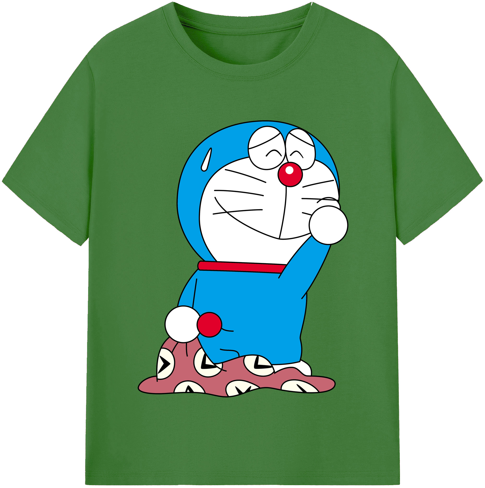 （画像用） ドラえもん Doraemon レディースカジュアルプリントTシャツ（綿100％）